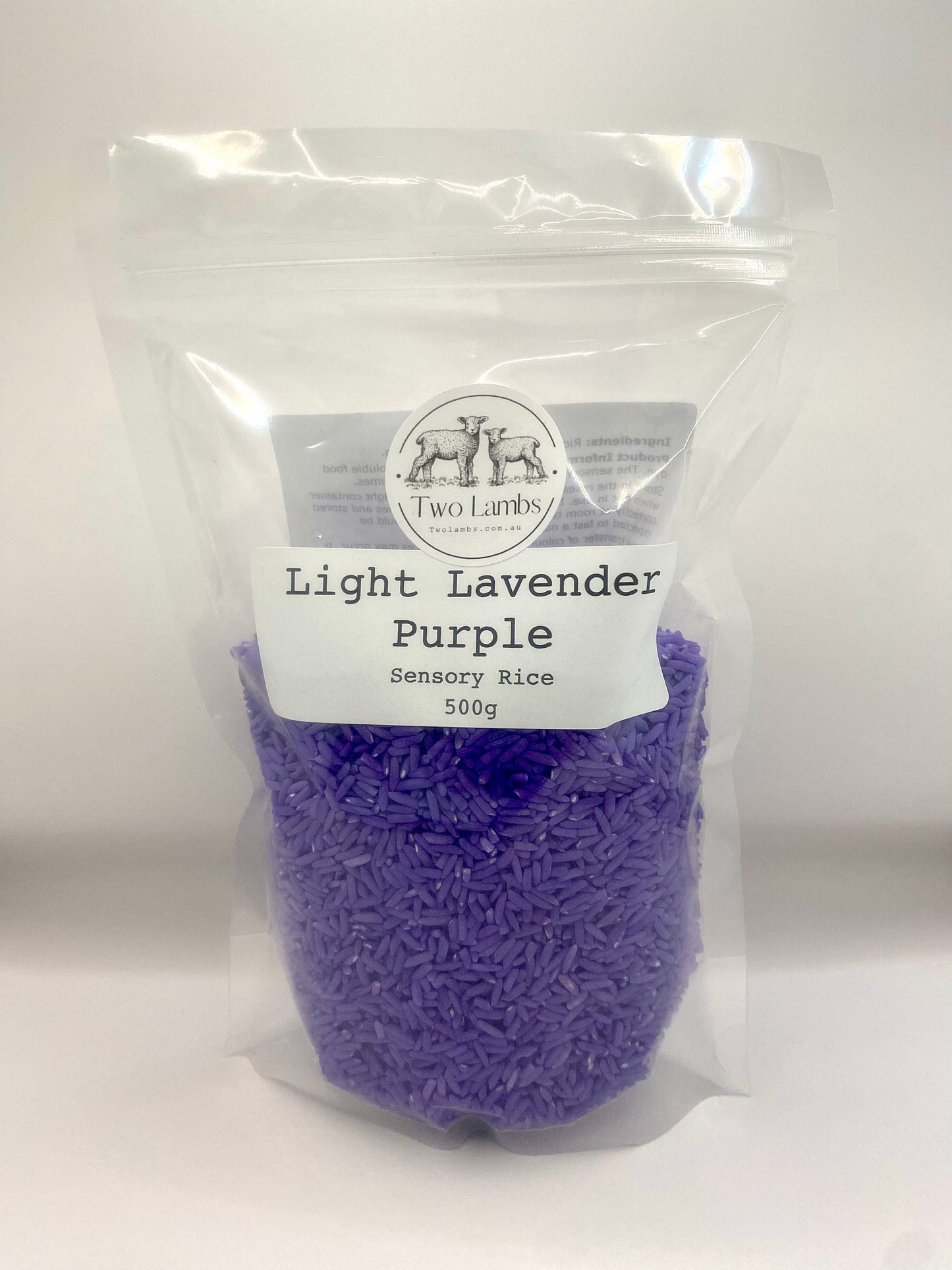 Light Lavender Purple Sensory Rice 500g